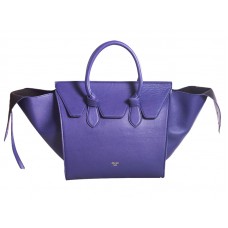 Celine Tie Bag Original Leder Violett