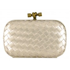 Bottega Veneta Absinthe Intrecciato Ayers Knot Light Gold