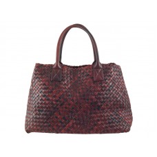Bottega Veneta Barcelona Cabat Rot und Schwarz