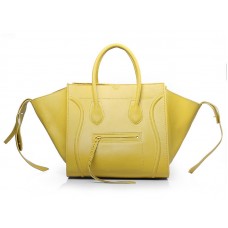 Celine Luggage Phantom Square Tote Bag Gelb