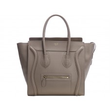 Celine Luggage Medium Tote aus khakifarbenem Kalbsleder