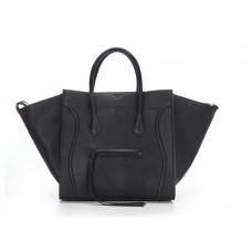 Celine Luggage Phantom Square Tote Bag Schwarz