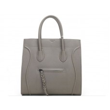 Celine Luggage Phantom Square Tote Bag Grau