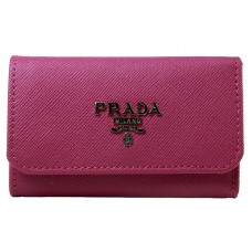 Prada Saffiano 6-Schlüsselanhänger, Pink