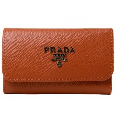 Prada Saffiano 6-Schlüsselanhänger Orange
