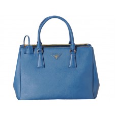 Prada Saffiano Lux Tote Blau