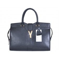 Yves Saint Laurent Cabas Chyc Große Ledertasche Schwarz