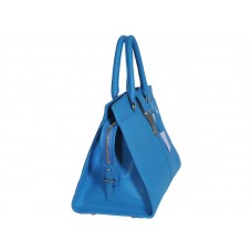 Yves Saint Laurent Cabas Chyc Große Ledertasche Blau