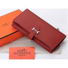 Hermes Epsom Original Kalbsleder Bearn Japonaise Zweifach gefaltet Braun