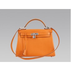 Hermès Kelly 32 cm Togo-Leder Orange