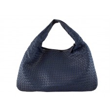 Bottega Veneta Ebony Intrecciato Nappa Belly Veneta Blue