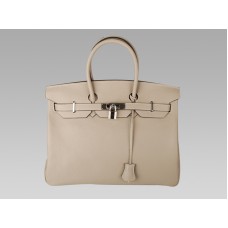 Hermès Birkin 35 cm, Togo-Leder, Creme