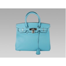 Hermes Birkin 30cm Togo Leder Bleu Thalassa