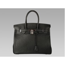 Hermès Birkin 35 cm, Togo-Leder, Schwarz