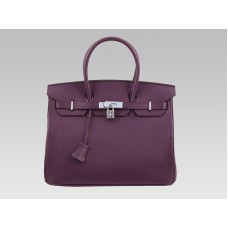 Hermès Birkin 35 cm Togo Clemence Raisin