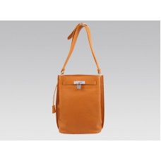 Hermes So Kelly 22 cm Clemence Orange