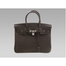 Hermès Birkin 35 Togo Leder Schokolade