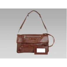 Balenciaga Riesen-Umschlag in Lederbraun