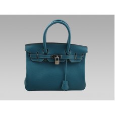 Hermès Birkin 25 Togo Leder Blau