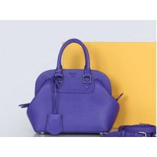 Fendi Original Leder Mini Selleria Adele Satchel Violett