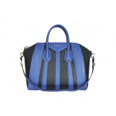 Givenchy Große Antigona Tasche Zweifarbig Blau Schwarz