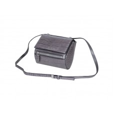 Givenchy Mini Pandora Box Bag aus Krokodilleder, Grau