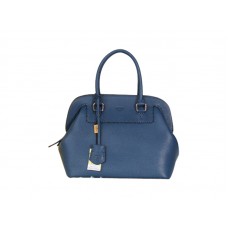 Fendi Original Leder Medium Selleria Adele Satchel Blau