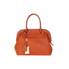 Fendi Original Leder Medium Selleria Adele Satchel Orange