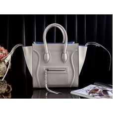Celine Luggage Phantom Square Tote Bag Beige und Hellblau