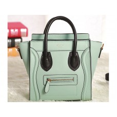 Celine Luggage Mini Tote aus Kalbsleder in Mint