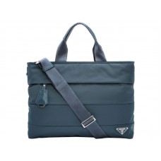 Prada Tessuto Tote Bag Blau