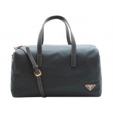 Prada Vela Nylon-Henkeltasche Blau