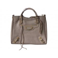 Balenciaga Gold Metallic Edge Velo Tasche Grau