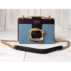 Prada Cahier Tasche Blau