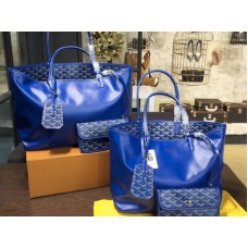Goyard Anjou Reversible Tote Mm Blau