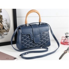 Goyard Saigon Mini-Tasche Marineblau