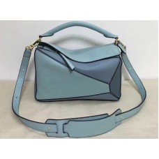 Loewe Puzzle Bag Aqua Hellblau Steinblau