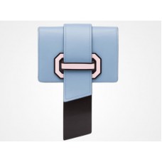 Prada Plex Ribbon Umhängetasche Astralblau Rosa