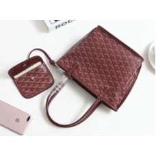 Goyard Anjou Reversible Tote Mini Burgund