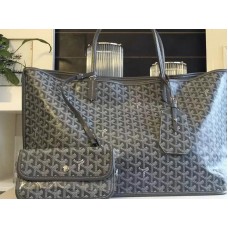 Goyard Anjou Reversible Tote Gm Grau
