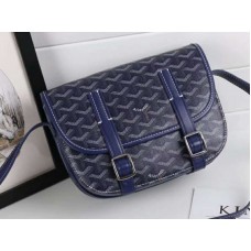 Goyard Chevron Belvedere PM Messenger Bag Blau