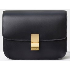 Celine Medium Classic Bag in Box Kalbsleder Schwarz 164173