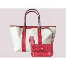 Goyard Anjou Reversible Canvas Tote Mm Rot H-gotogg3456s6