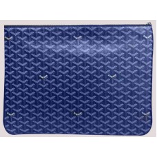 Goyard Chevron Senat Pochette Gm Blau sar0201491