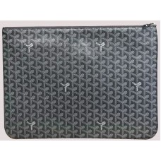Goyard Chevron Senat Pochette Gm Dunkelgrau sar0201493