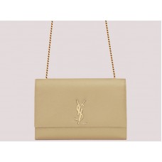 Saint Laurent YSL Große Kate Chain Bag Apricot H-yslshsg073330md