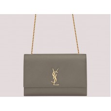 Saint Laurent YSL Große Kate Chain Bag Grau H-yslshsg073330md2