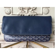 Goyard Goyardine Sainte Marie Soft Clutch Dunkelblau