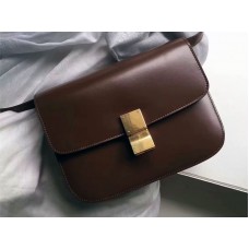 Celine Medium Classic Bag in Box, Kalbsleder, Braun
