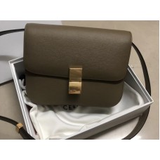Celine Medium Classic Bag in Box Kalbsleder Khaki